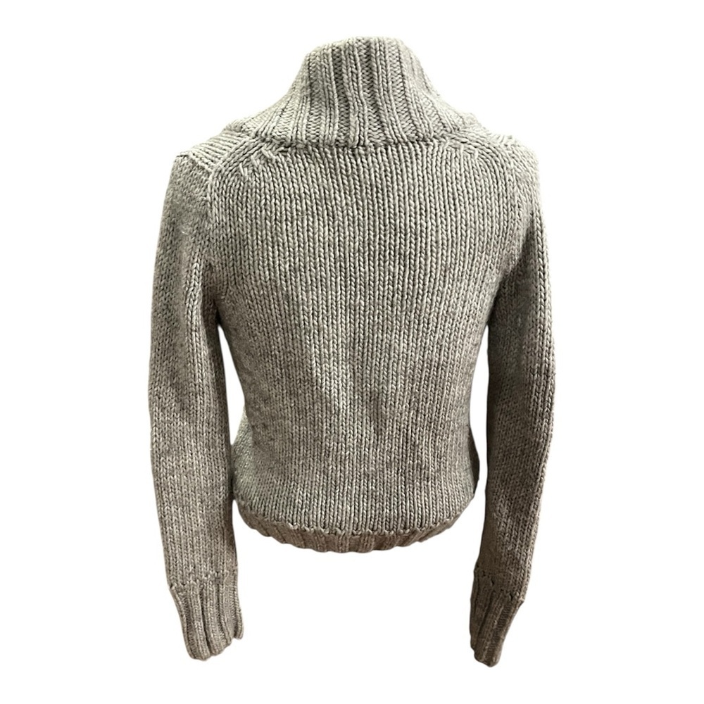 Vintage J. Crew Handknit Wool Blend Cardigan Sweater in Gray size XS - Picture 2 of 6